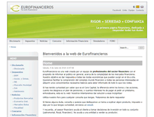 Tablet Screenshot of eurofinancieros.com